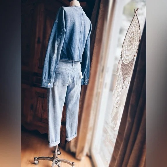 Pilcro & The Letterpress Anthropologie Patchwork Jeans NWT - Picture 3 of 11